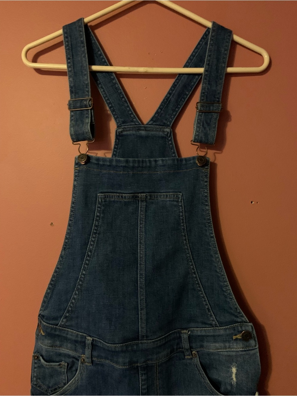 Soho Jeans Blue Denim Overalls Jumpsuit  Medium Womens Pockets